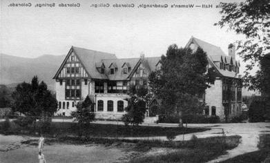 Bemis Hall in early 1900s before the Taylor Hall addition <span class="cc-gallery-credit"></span>